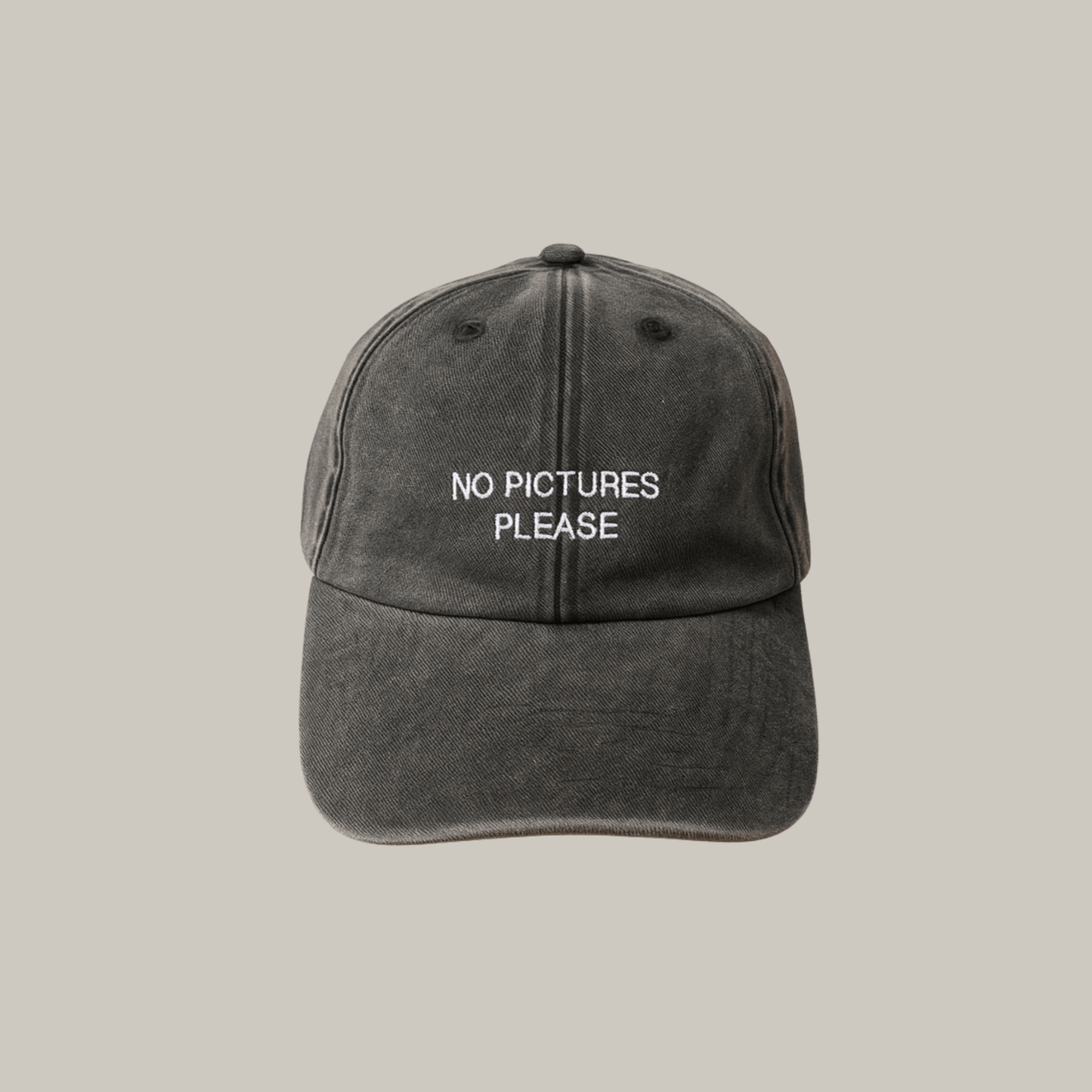 Casquette délavée - NO PICTURES PLEASE