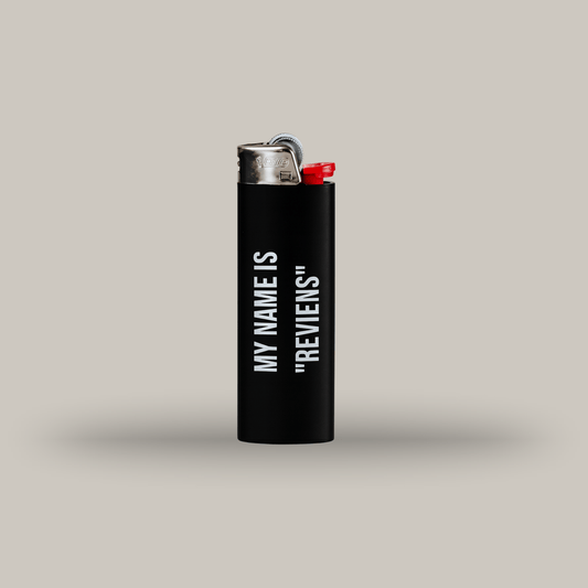 Briquet noir - MY NAME IS "REVIENS"